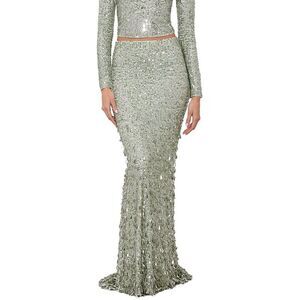 Alice + Olivia Womens Charity Embellished Gown